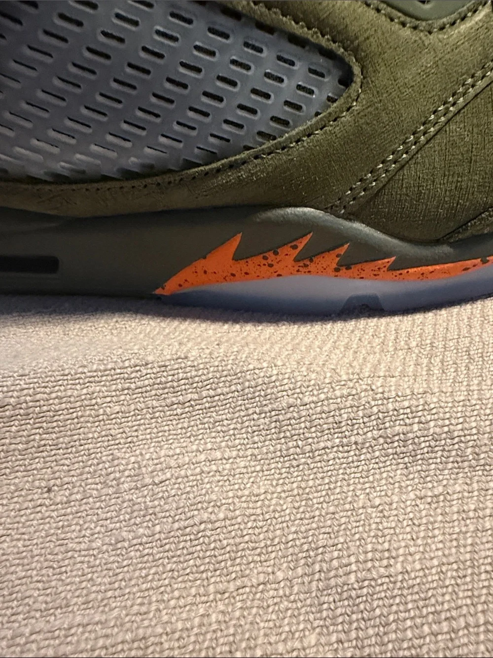 ⁠Air Jordan 5 Retro Olive Size Size 9 Army Green Bright Citrus No Box⁠